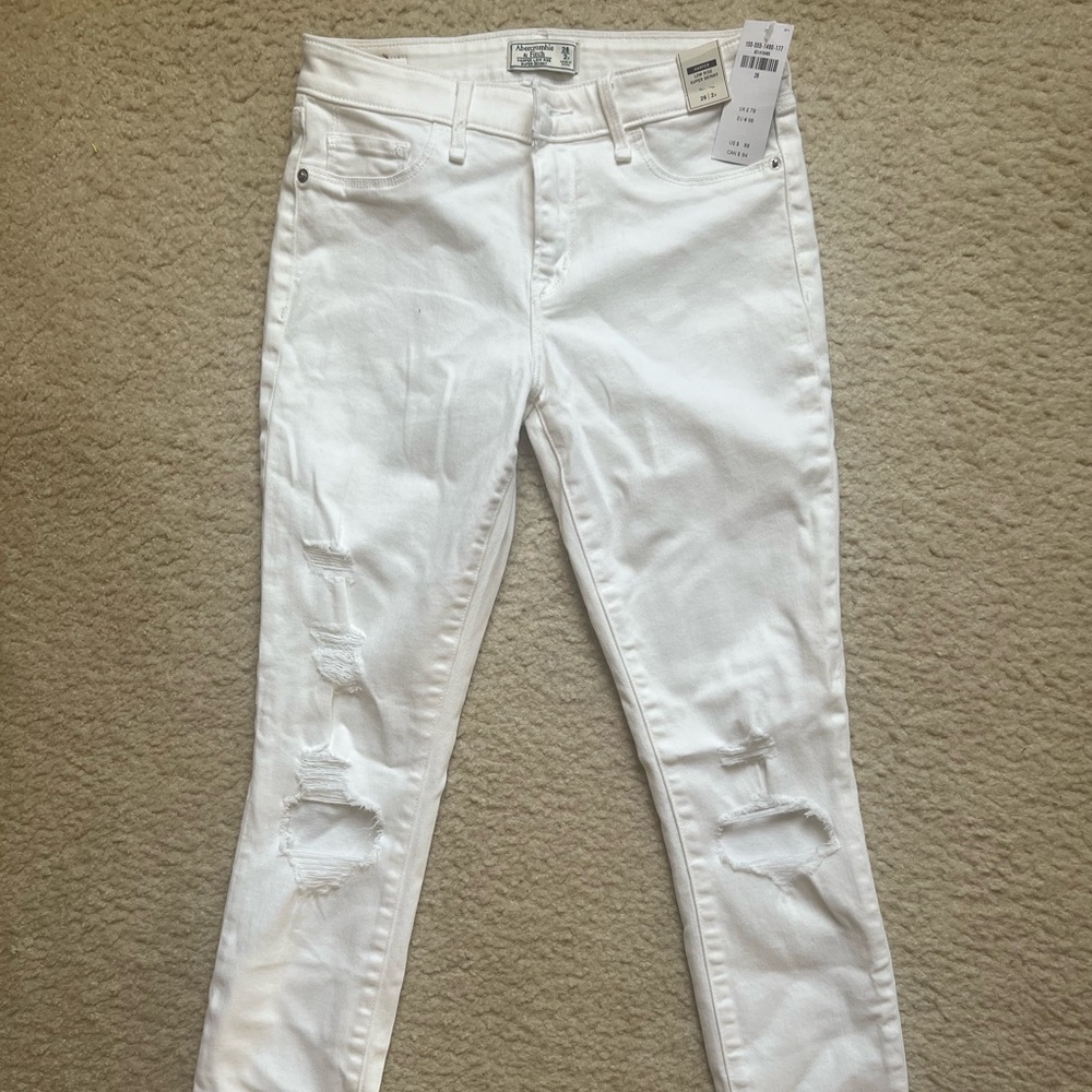 Low rise super skinny jeans